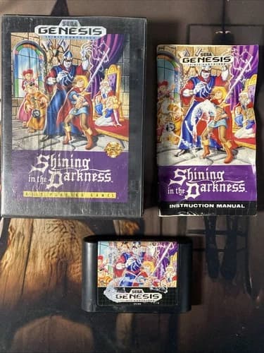 SHINING IN THE DARKNESS RPG SEGA GENESIS 1991 CIB *READ*