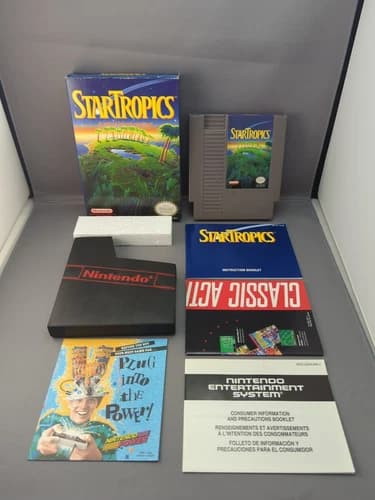 #2 Star Tropics (Nintendo NES, 1990) Complete CIB w/Letter
