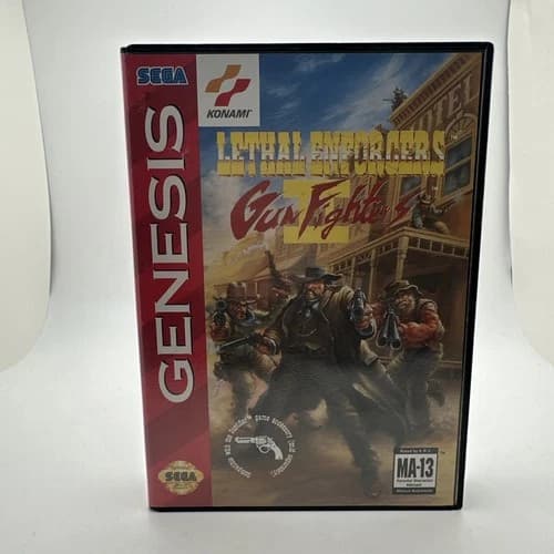 Lethal Enforcers II: Gun Fighters For Sega Genesis 1994 *CIB*