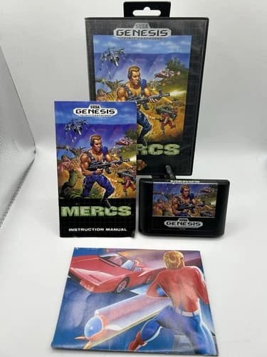 Mercs (Sega Genesis, 1991) CIB Tested & Working