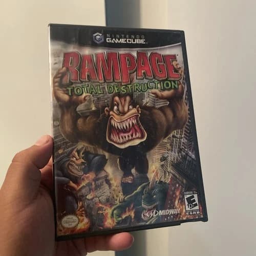 Rampage: Total Destruction (Nintendo GameCube, 2006) CIB Complete - Tested