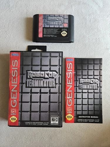 ROBOCOP VS THE TERMINATOR SEGA GENESIS COMPLETE IN BOX
