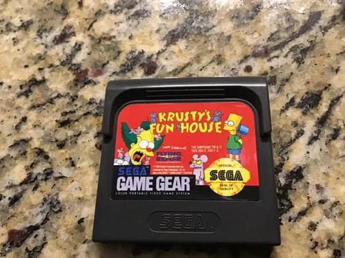 Krusty's Fun House Sega Game Gear