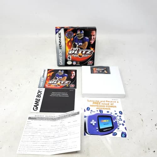 NFL Blitz 20-03 GBA (Nintendo Game Boy Advance 2002) CIB Complete Tested Working