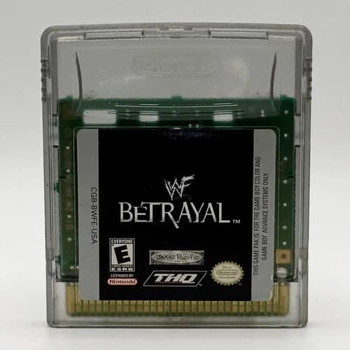 WWF Betrayal - Game Boy Color GBC Cartridge - Nintendo - Cart Authentic Tested