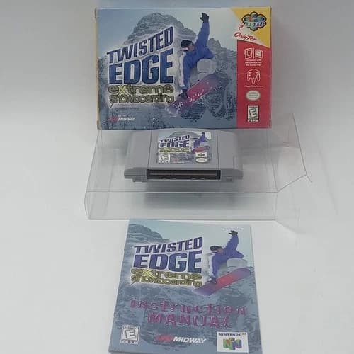 N64 Twisted Edge Extreme Snowboarding CIB Complete With Box Protector Tested