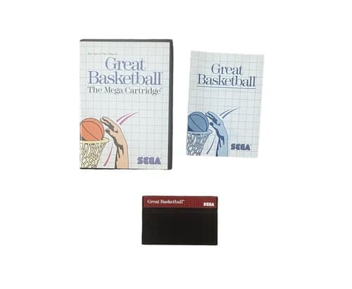 Great Basketball (Sega Master System, 1987) COMPLETE CIB, Free Shipping