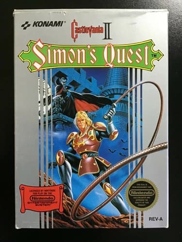 Castlevania II (Simon's Quest) CIB - NES (1988) - Game W/Box!
