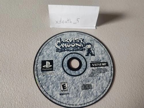 Harvest Moon Back To Nature Sony Playstation PS1 Game Disc Only Scratched Tested