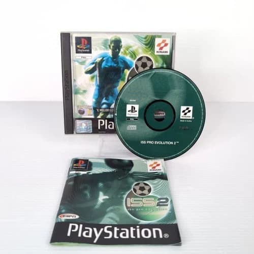 ISS Pro Evolution 2 PS1 Completo ITALIANO 1a Stampa Sony Playstation 1