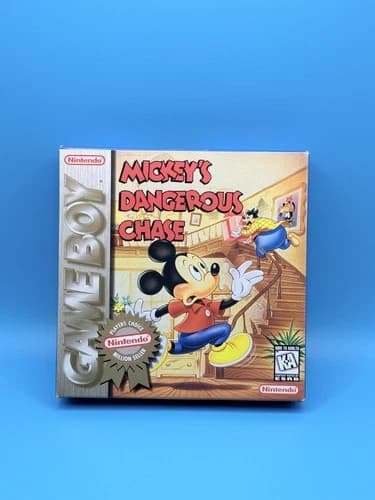 Mickey’s Dangerous Chase (Nintendo Game Boy, 1991) – Complete in Box (CIB)