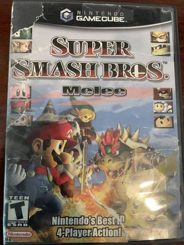 Super Smash Bros. Melee Player’s Choice Nintendo GameCube 2001 CIB With Manual