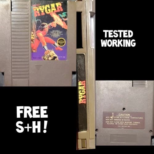 Tecmo Rygar NES (Nintendo Entertainment System, 1987) FREE S+H !