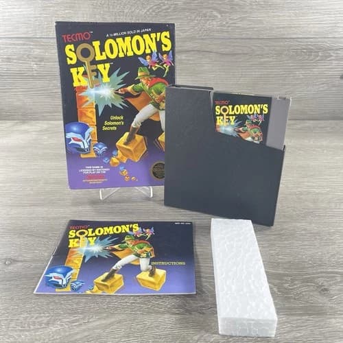 Solomon's Key Nintendo NES Complete w/ Protector