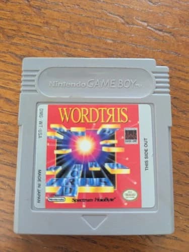 Wordtris Video Game for Nintendo Game Boy