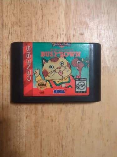 Richard Scarrys Busy Town Sega Genesis Authentic Cartridge Only