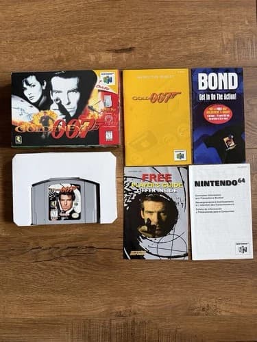 Goldeneye 007 (Nintendo 64 N64) Complete CIB w/ Box, Manual, Inserts Fast Ship!