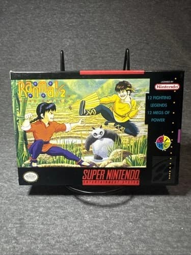 Ranma 1/2: Hard Battle Super Nintendo Entertainment System SNES CIB 2
