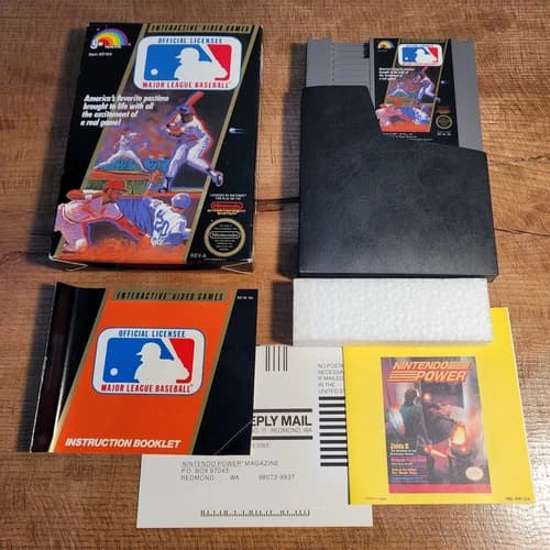 Major League Baseball NES Nintendo Entertainment System 1988 CIB Complete Tested