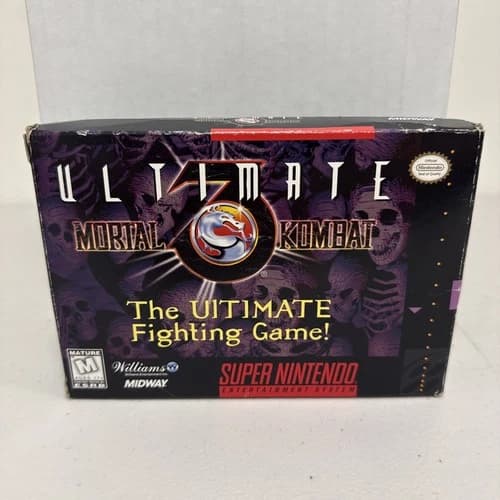 Ultimate Mortal Kombat 3 Super Nintendo, SNES Complete CIB