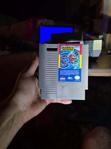 Mario's Time Machine, Nintendo NES Cart Only Authentic Tested Working Rare!