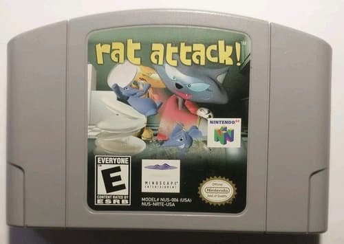Rat Attack Nintendo 64 N64 Authentic TESTED