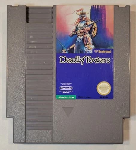 1987 Deadly Towers Nintendo Entertainment System NES Video Game Cartridge Only