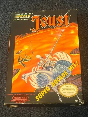 Joust (Nintendo NES) Complete in Box CIB #1