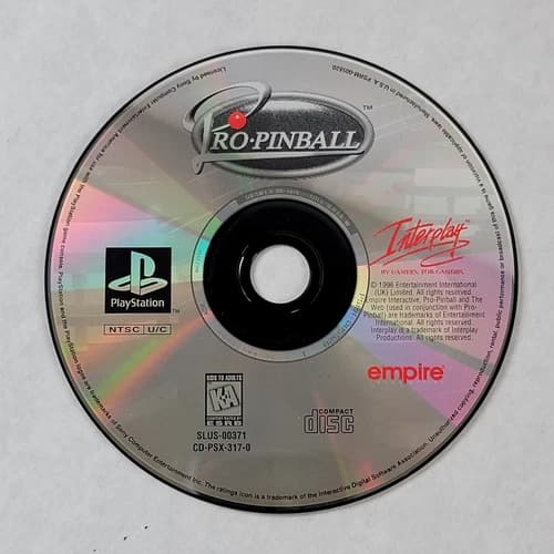 Pro Pinball - Loose Sony PS1 Playstation 1 Disc