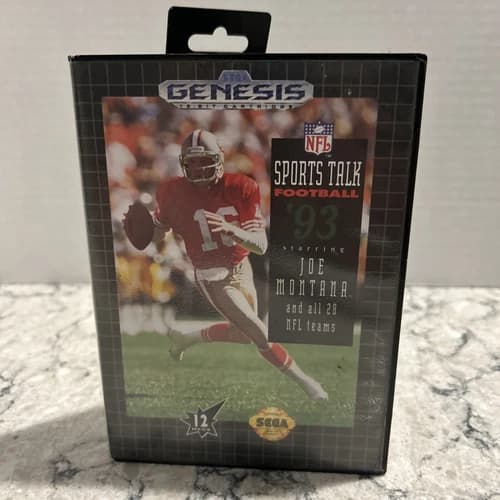 Sports Talk Football '93 Starring Joe Montana (Sega Genesis, 1992) CIB