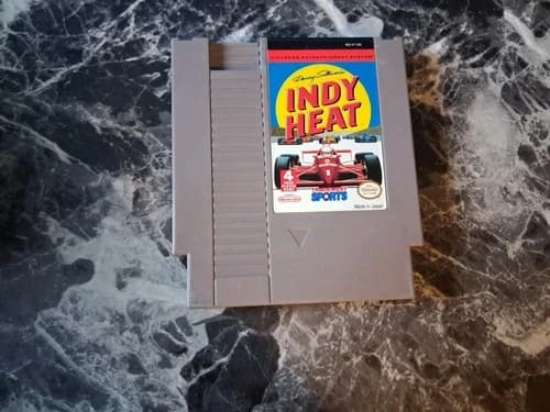Danny Sullivan's Indy Heat Nintendo NES Authentic Tested Contacts Cleaned