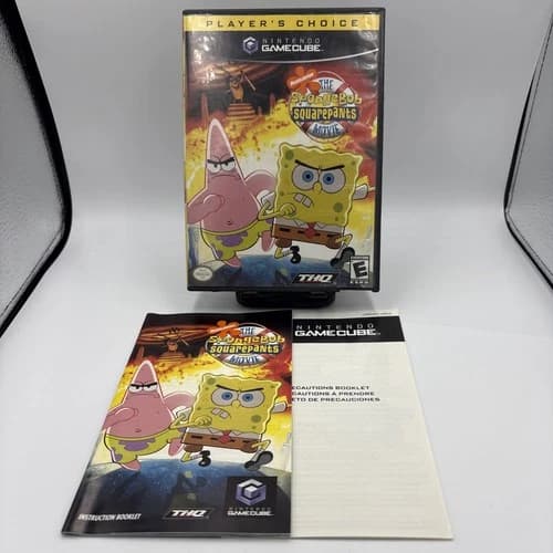 The SpongeBob SquarePants Movie (Nintendo GameCube, 2004) Complete w/ Manual