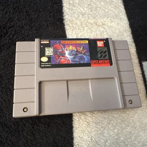 Mighty Morphin Power Rangers The Fighting Edition Super Nintendo SNES Game