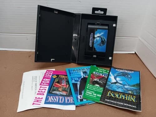Ecco the Dolphin (Sega Genesis, 1992) Cib Manual Tested