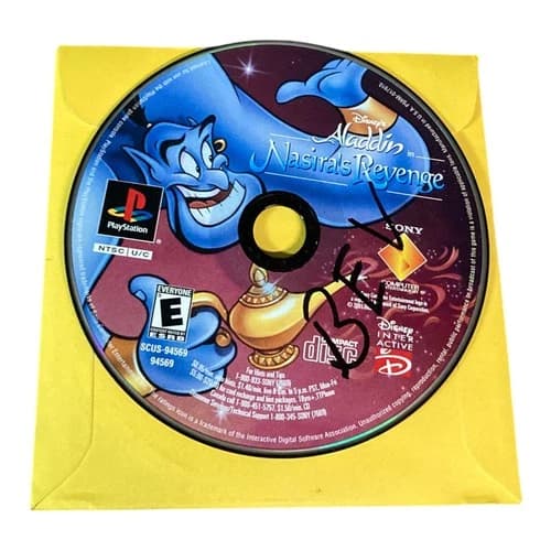 Sony PlayStation 1 PS1 Disc Only Tested Disney's Aladdin in Nasira's Revenge CF