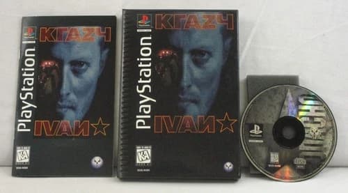 Krazy Ivan PS1 Video Game Complete w/Long Box CIB Sony PlayStation 1 1996