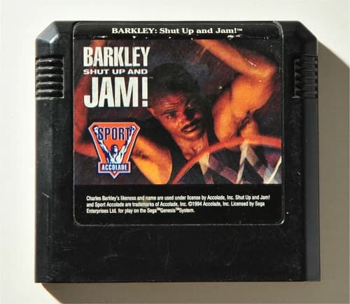 Barkley: Shut Up and Jam (Sega Genesis, 1993), Game Cart only, Tested