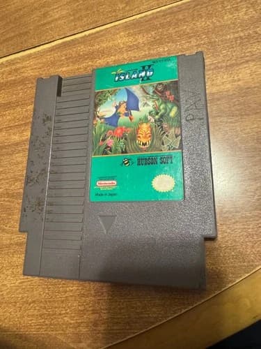Adventure Island II (Nintendo NES) AI 2 authentic video game cart only L@@K