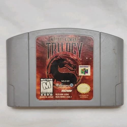 Midway Mortal Kombat Trilogy Nintendo 64 N64 Cartridge M Rated NTSC-U/C