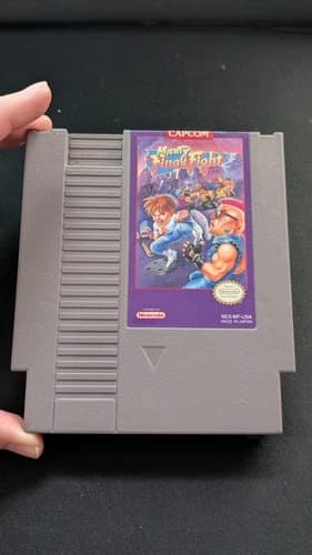 Mighty Final Fight NES Nintendo Authentic Tested Capcom Rare