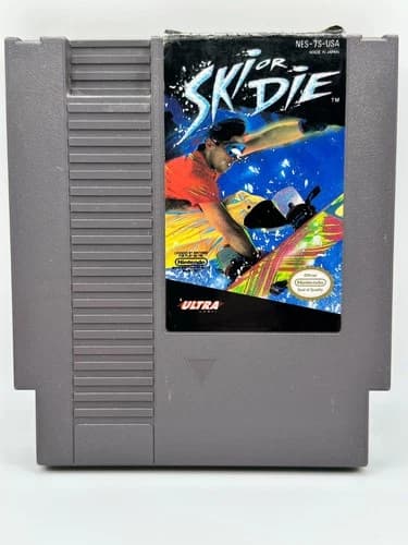 NES Ski or Die (Nintendo Entertainment System, 1991) Cleaned & Tested
