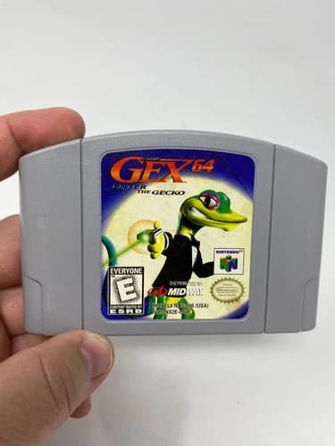 Gex 64 (Nintendo 64 N64, 1998) Cartridge Only Authentic Tested