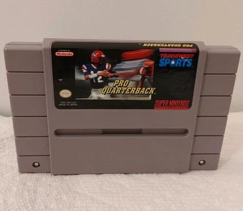 Pro Quarterback (Super Nintendo SNES, 1991) Game Cart Tested Nfl Football Retro
