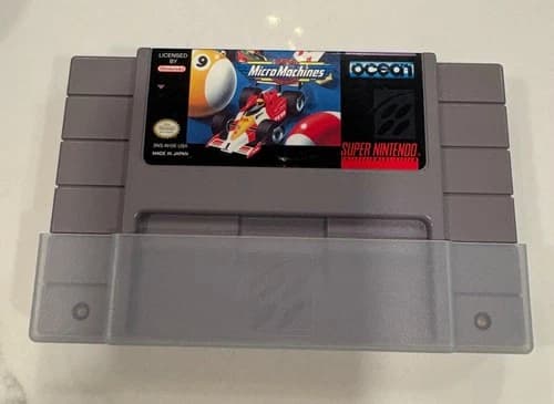 Micro Machines SNES Super Nintendo Cartridge Tested Working Authentic