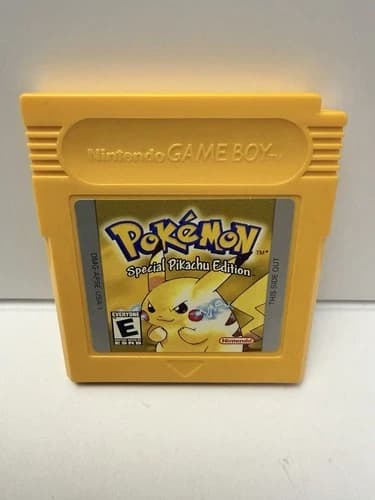 🔥 Pokemon Yellow Version Game Boy Game AUTHENTIC Tested Saves Clean Label