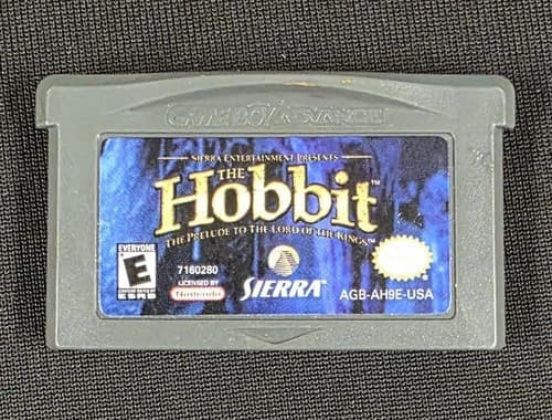The Hobbit (Nintendo GameBoy Advance, 2003, GBA) Authentic & Tested Cartridge