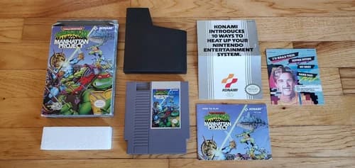 Teenage Mutant Ninja Turtles III: The Manhattan Project TMNT 3 Nintendo NES CIB!