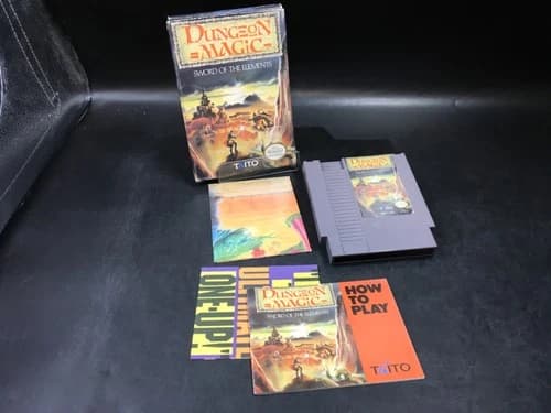 CIB! Dungeon Sword of the Elements Magic Nintendo NES Complete