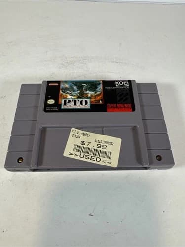 PTO Pacific Theater of Operations - Super Nintendo SNES Cartridge Only