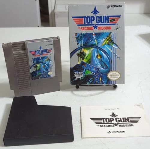 Top Gun: The Second Mission (NES, Konami, 1989) Complete Box Manual NTSC-U/C